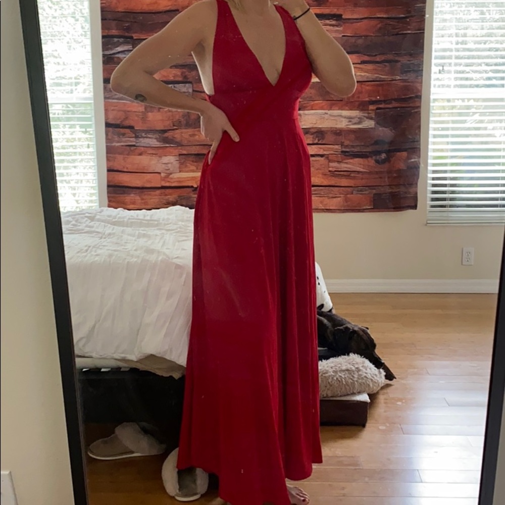 Formal red dress